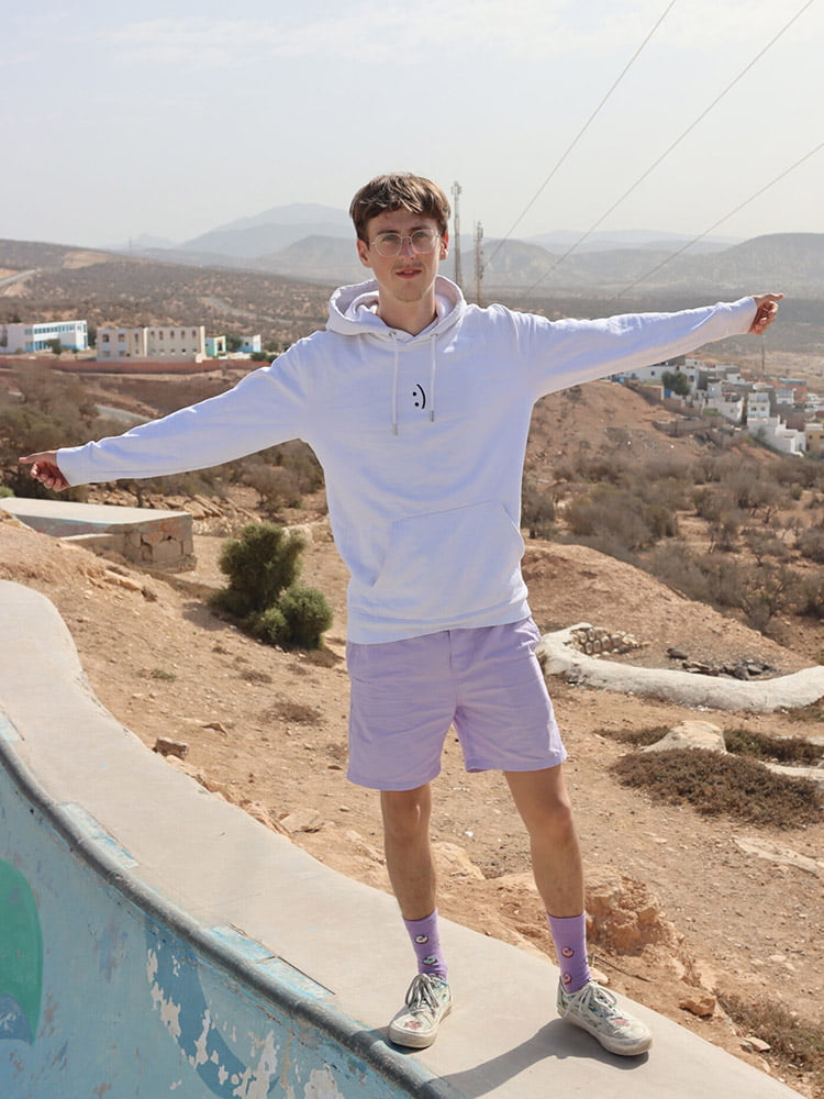 Smiling Hoodie Refined Joy - Happy - Clothing - Happiness - Laughing