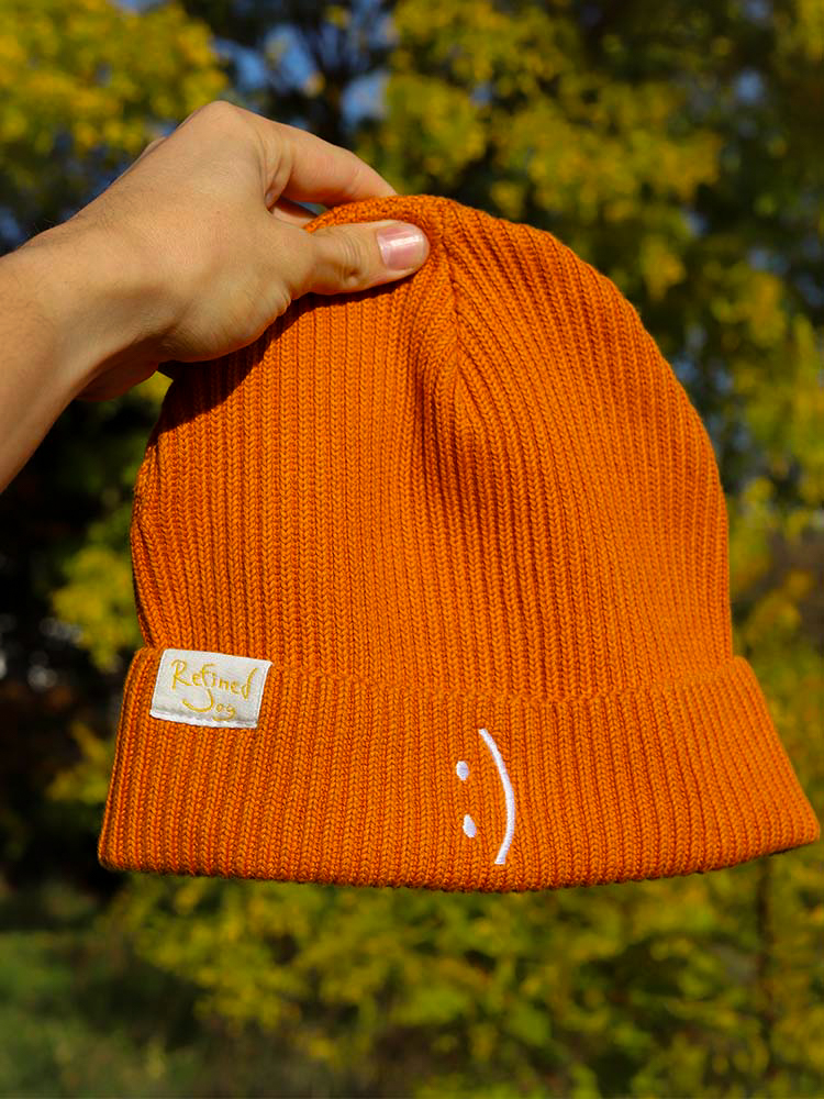 Smiling Beanie Day Fall - Refined Joy - Product Picutre Smiling Beanie Day Fall - Refined Joy - Product Picutre