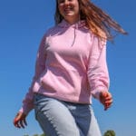 Smiling Hoodie of Refined Joy - Cotton Pink - Product Picture (1)
