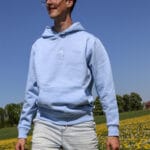 Smiling Hoodie of Refined Joy - Blue Soul