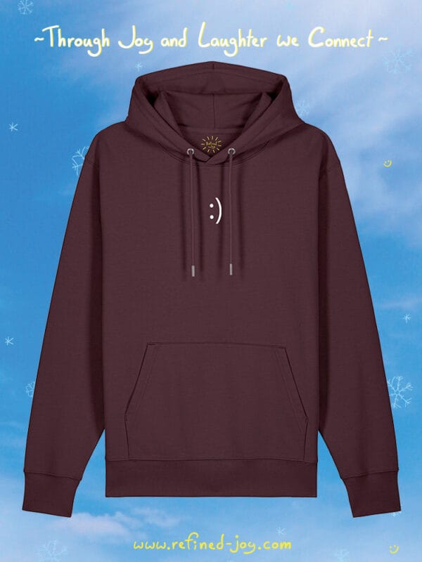Smiling Hoodie - Red Brown - Refined Joy