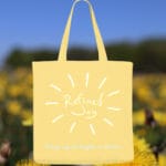 Joyous Tote Bag of Refined Joy - Medium - Viva Yellow