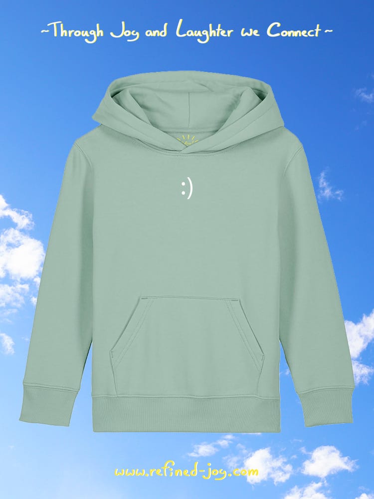 Smiling Hoodie Kids - Aloë - Front - Refined Joy