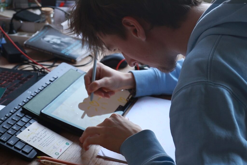 Drawing the Sacred Heart of Refined Joy